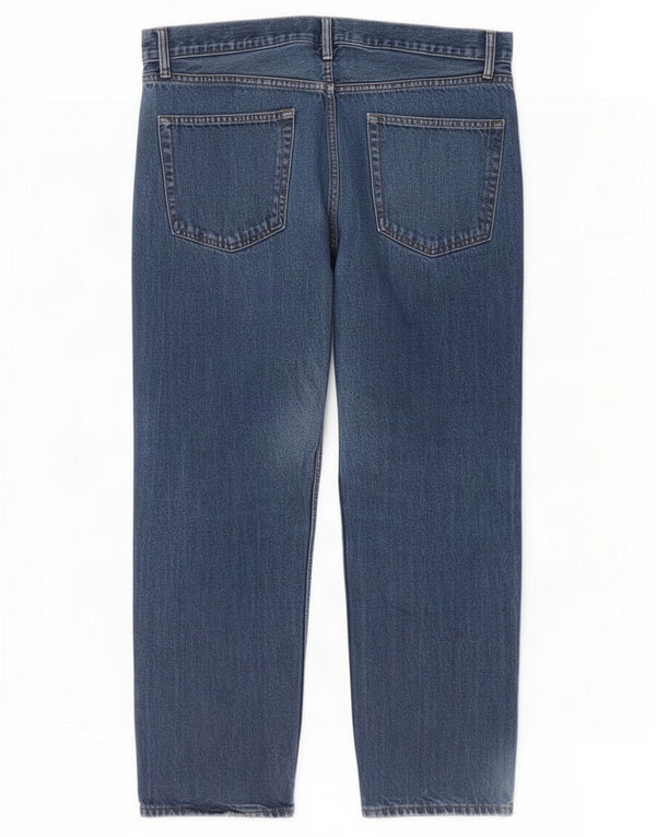 Jeans retos masculinos Marks & Spencer W36 L29 algodão azul