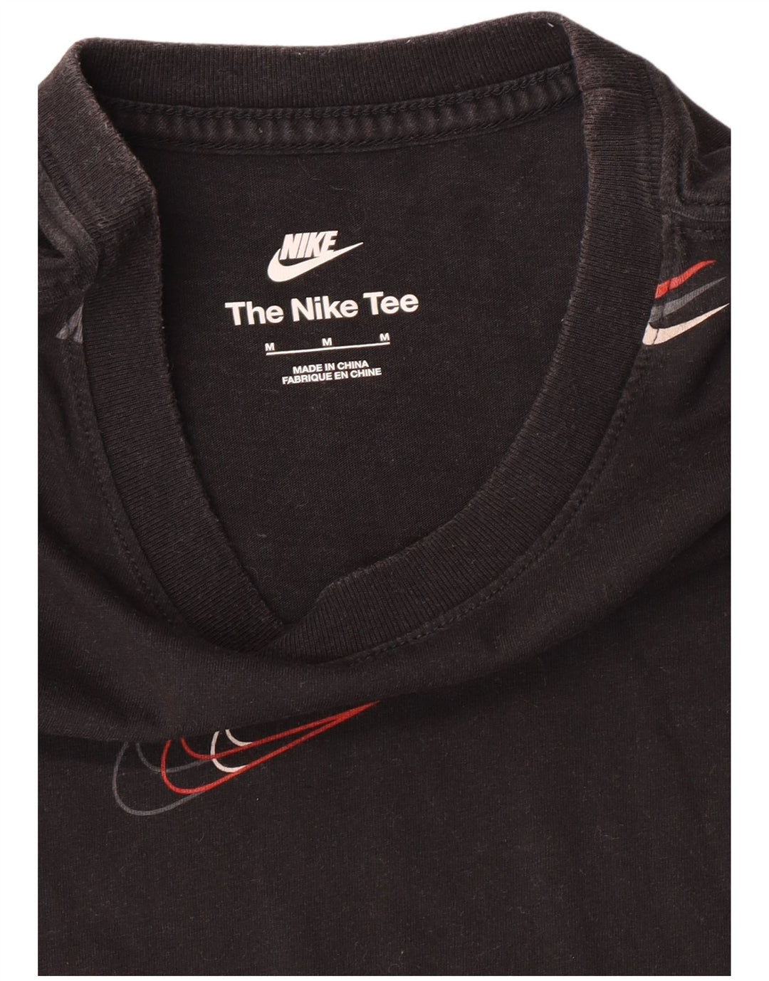 Camiseta gráfica masculina NIKE Top médio preto