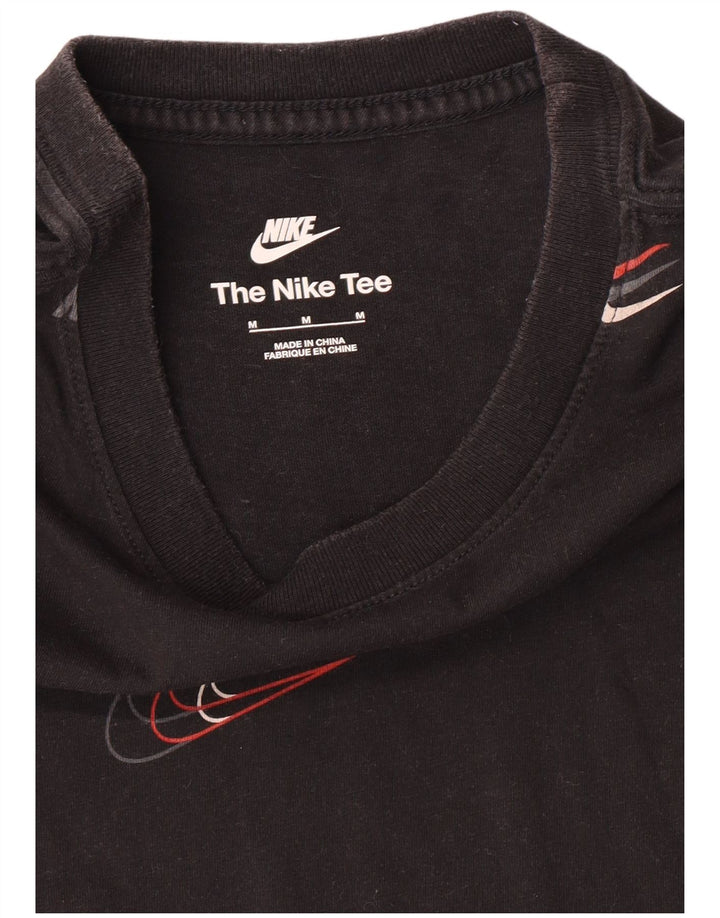 Camiseta gráfica masculina NIKE Top médio preto