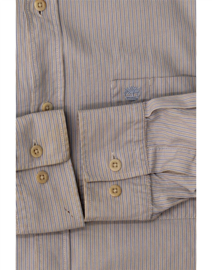 Camisa masculina Timberland XL azul algodão clássico