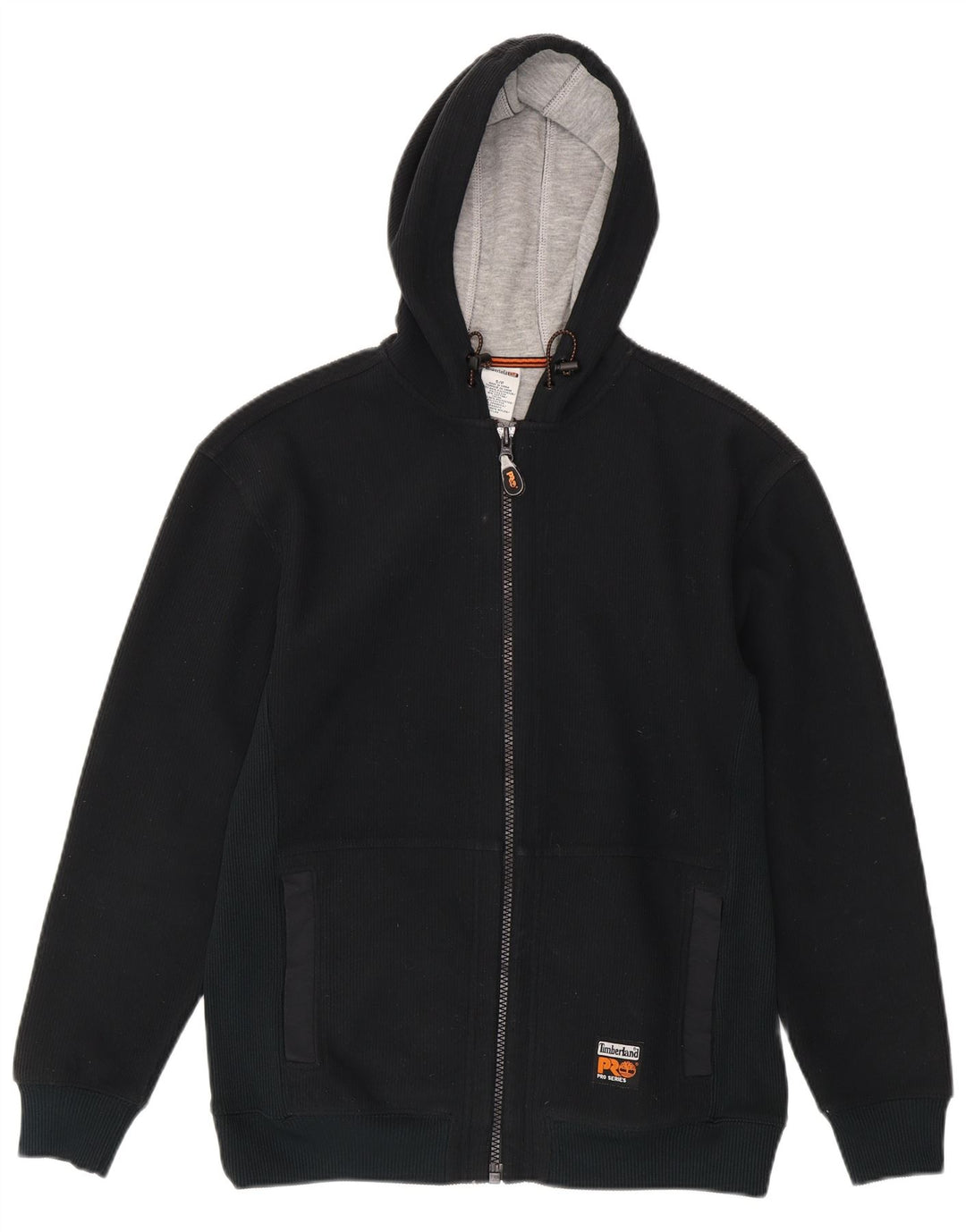 Suéter masculino com capuz e zíper Timberland pequeno poliéster preto