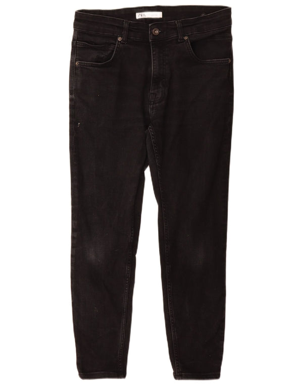 Zara Mens Skinny Jeans EU 42 Grande W32 L27 Algodão Preto