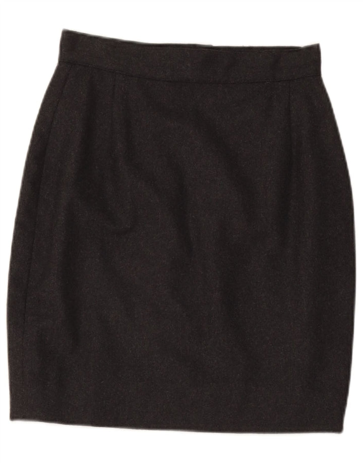Saia lápis feminina Benetton W26 pequena cinza