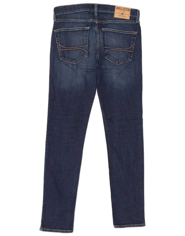 Calça jeans feminina super skinny Hollister W31 L32 azul