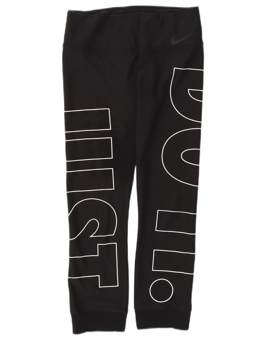 Calça esportiva feminina Nike Dri Fit Graphic Joggers UK 8 pequena preta