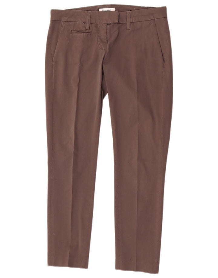 Calça Chino Dondup Feminina Slim W27 L27 Algodão Cinza