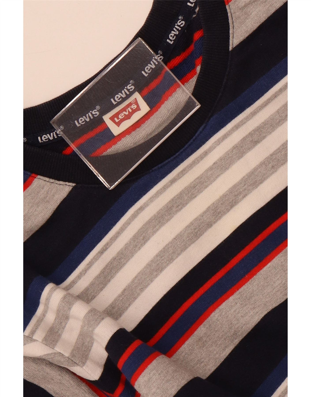Levi's Moletom Masculino Jumper Pequeno Listrado Multicolorido
