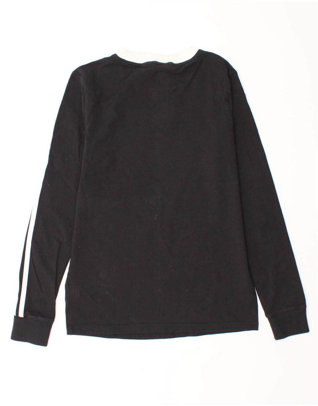 Adidas Mulher Top Manga Longa UK 6 XS Algodão Preto