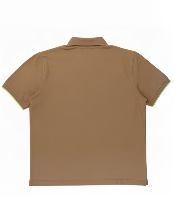 Camisa polo masculina Kappa grande algodão cáqui