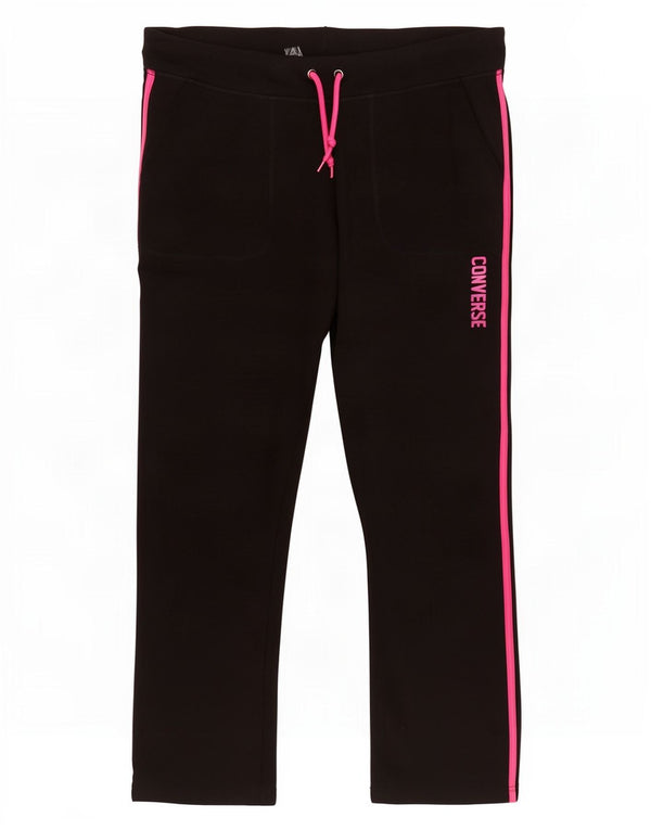 Calça feminina Converse Graphic Tracksuit UK 18 XL preta listrada