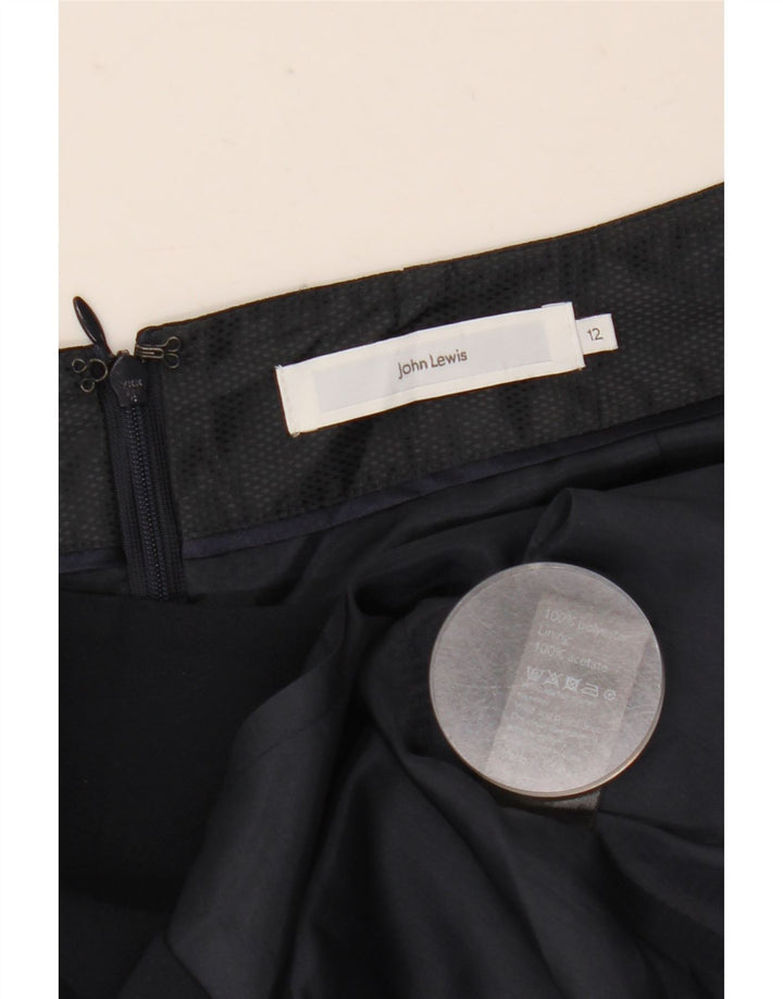 Saia lápis feminina John Lewis Reino Unido 12 médio W30 azul marinho poliéster