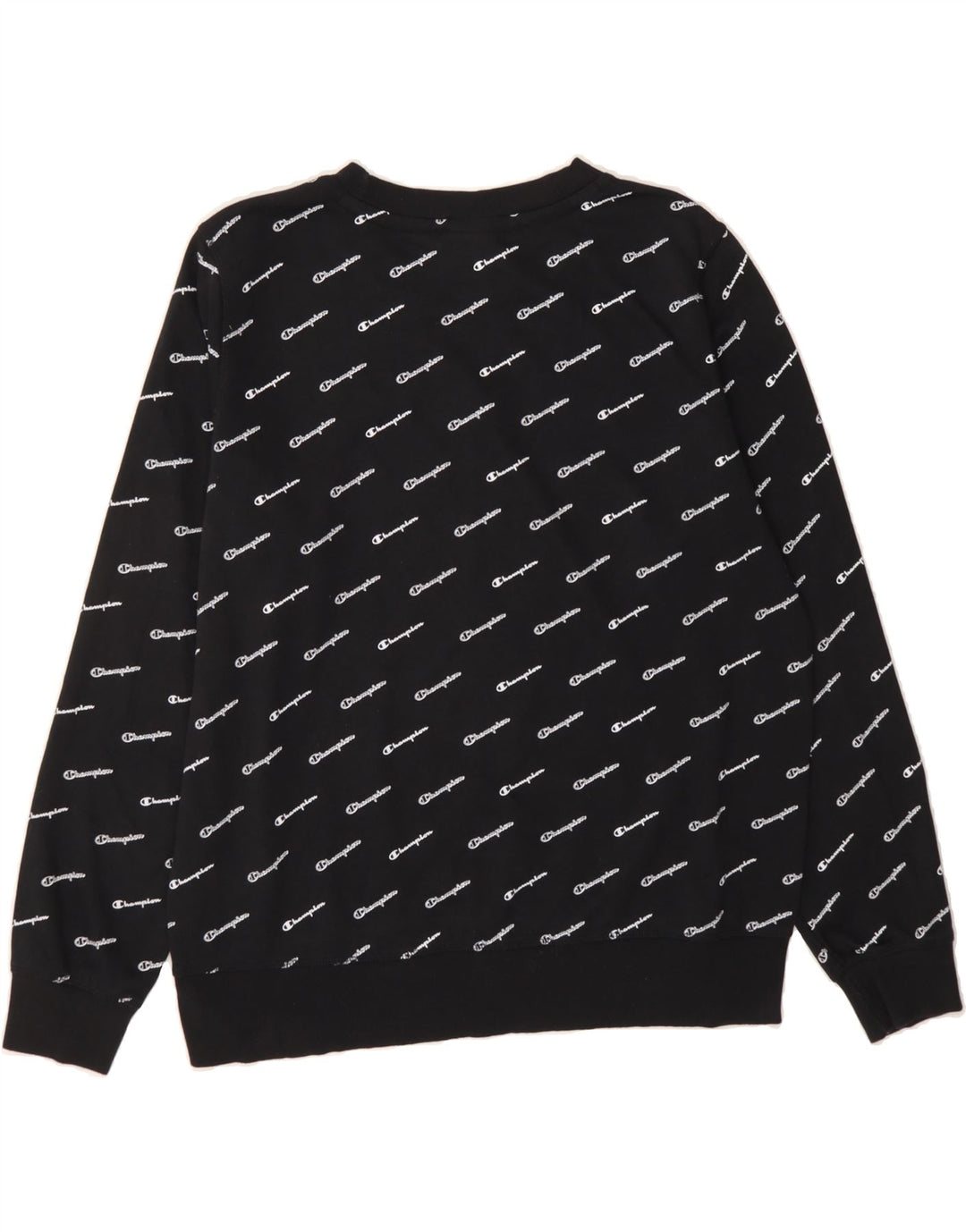 CHAMPION Womens Graphic Sweatshirt Jumper UK 20 2XL Black Cotton Vintage Champion and Second-Hand Champion from Messina Hembry 