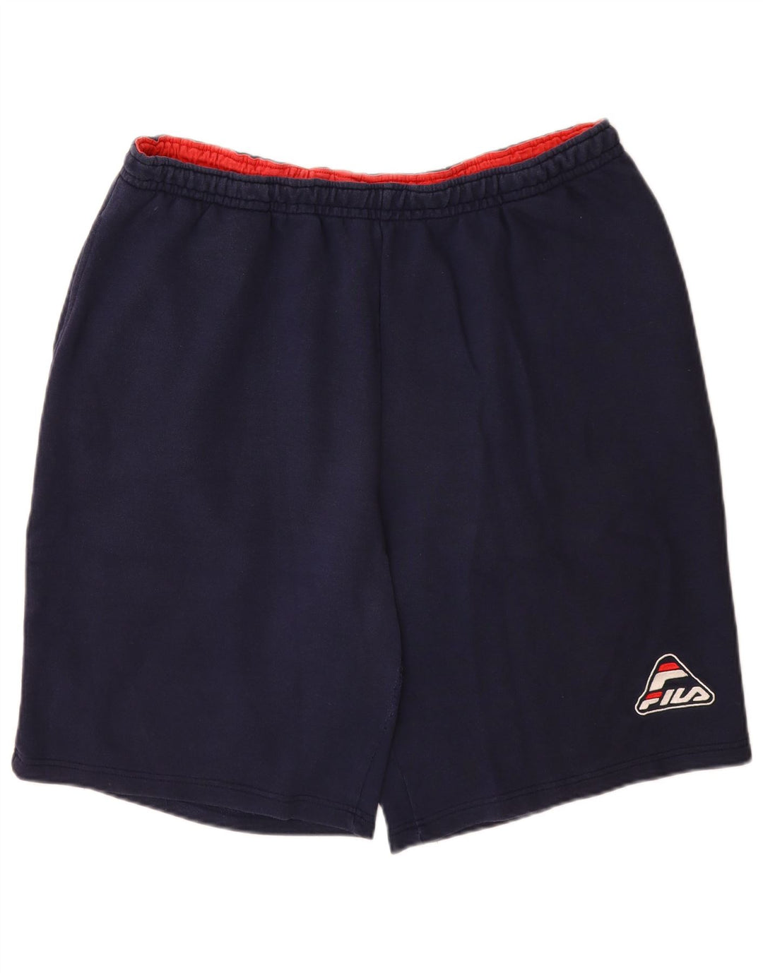 Shorts esportivos masculinos FILA XL azul marinho algodão