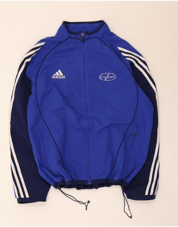 Adidas Mens Graphic Tracksuit Top Jacket UK 40/42 Medium Blue Colourblock
