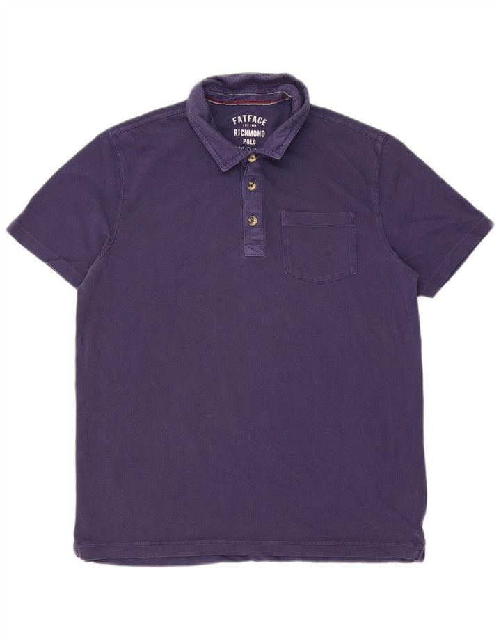 Camisa polo masculina FAT FACE grande algodão roxo