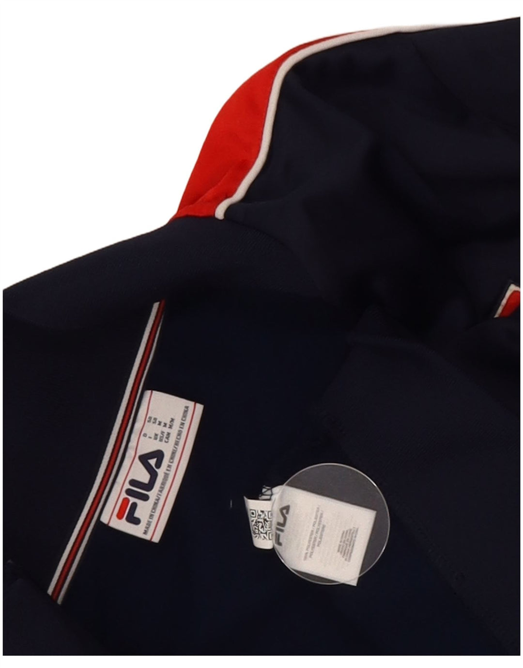 Fila Mens Graphic Tracksuit Top Jacket Médio Azul Marinho Colourblock