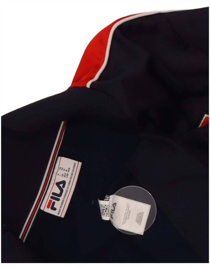Fila Mens Graphic Tracksuit Top Jacket Médio Azul Marinho Colourblock