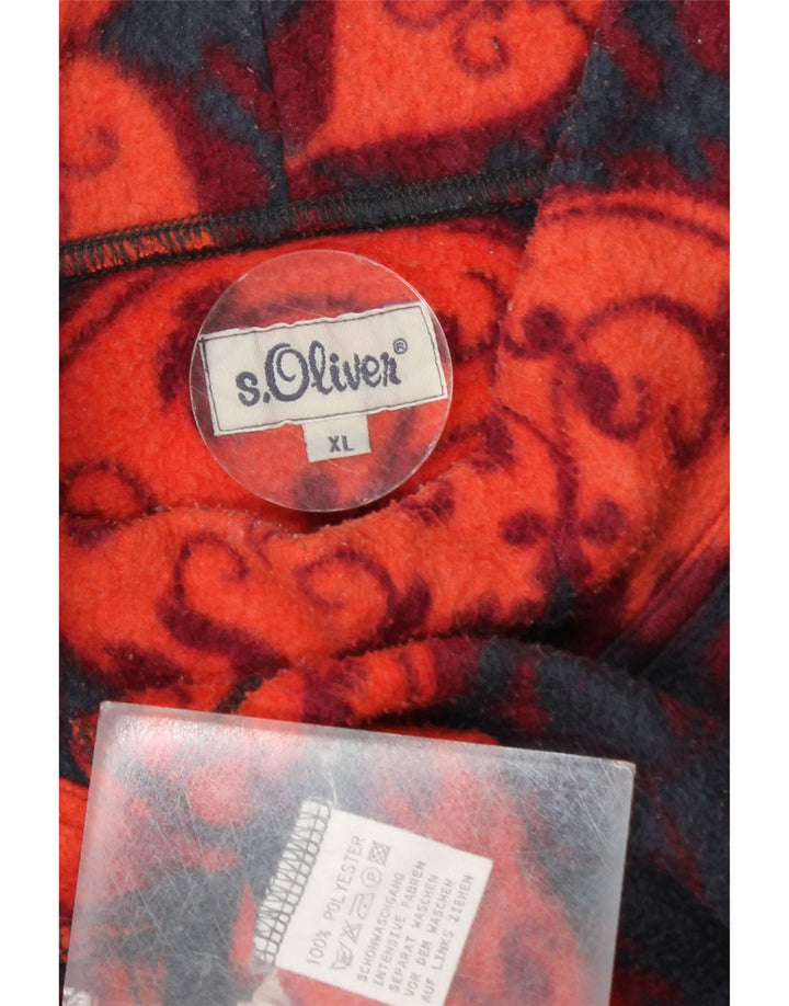 S.Oliver Mens Fleece Jumper XL Azul Marinho Floral Poliéster