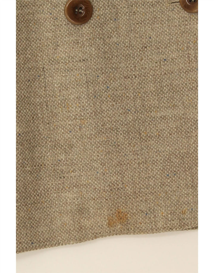 Escada Womens Double Breasted Blazer Jacket EU 44 XL Grey Wool