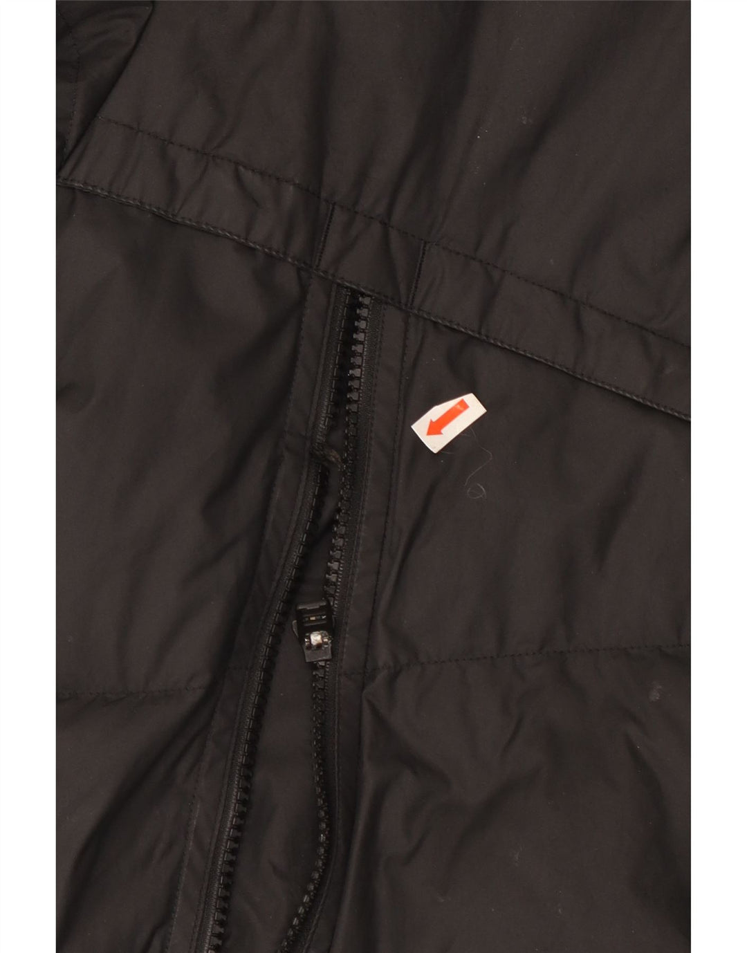 Jaqueta acolchoada com capuz masculina Nike UK 40 grande poliéster preto