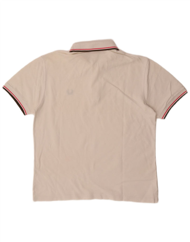 Camisa polo masculina Fred Perry média branca