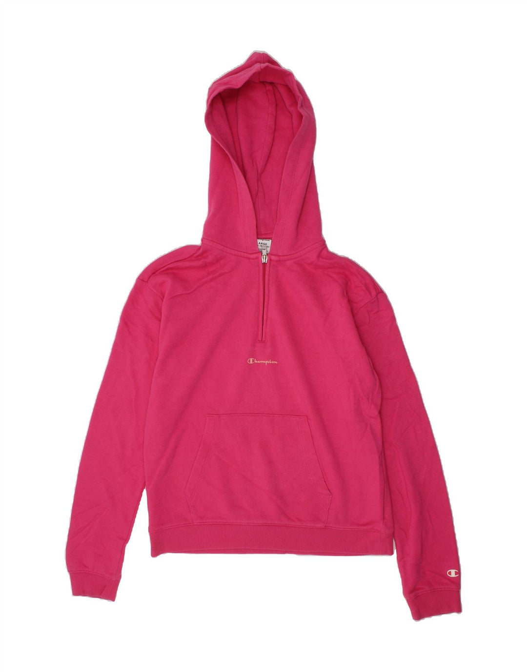 CHAMPION Girls Hoodie Jumper 13-14 Years XL Pink Cotton Vintage Champion and Second-Hand Champion from Messina Hembry 