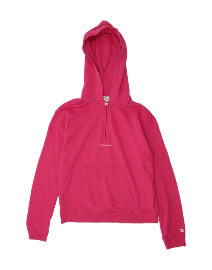 CHAMPION Girls Hoodie Jumper 13-14 Years XL Pink Cotton Vintage Champion and Second-Hand Champion from Messina Hembry 