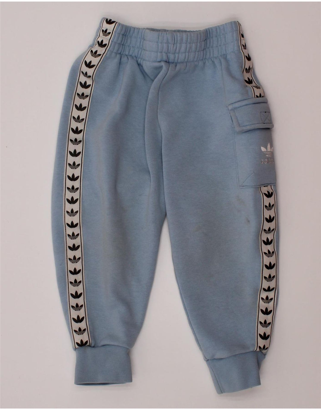 Adidas Meninos Graphic Cargo Calças de treino Joggers 2-3 anos Azul Algodão