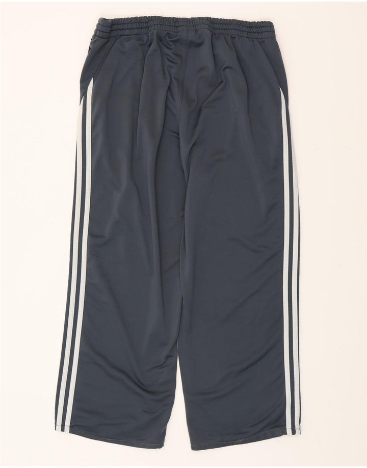 ADIDAS Mens Crop Tracksuit Calças Grande Cinza Poliéster