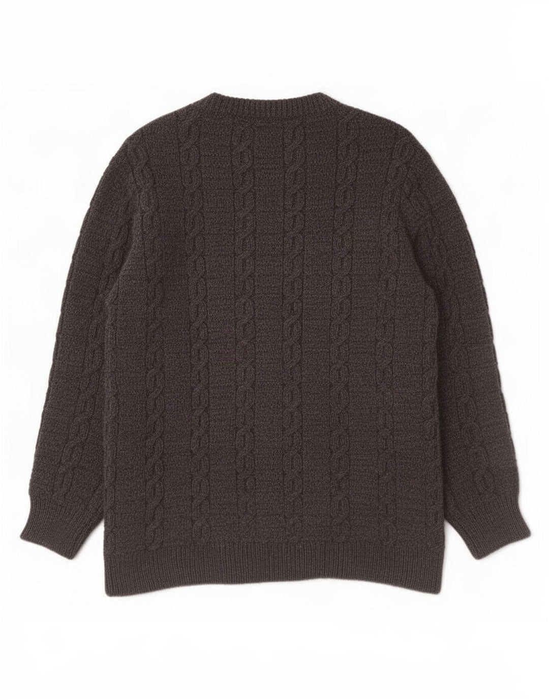 Dunnes Stores Suéter masculino com gola canoa grande de lã cinza