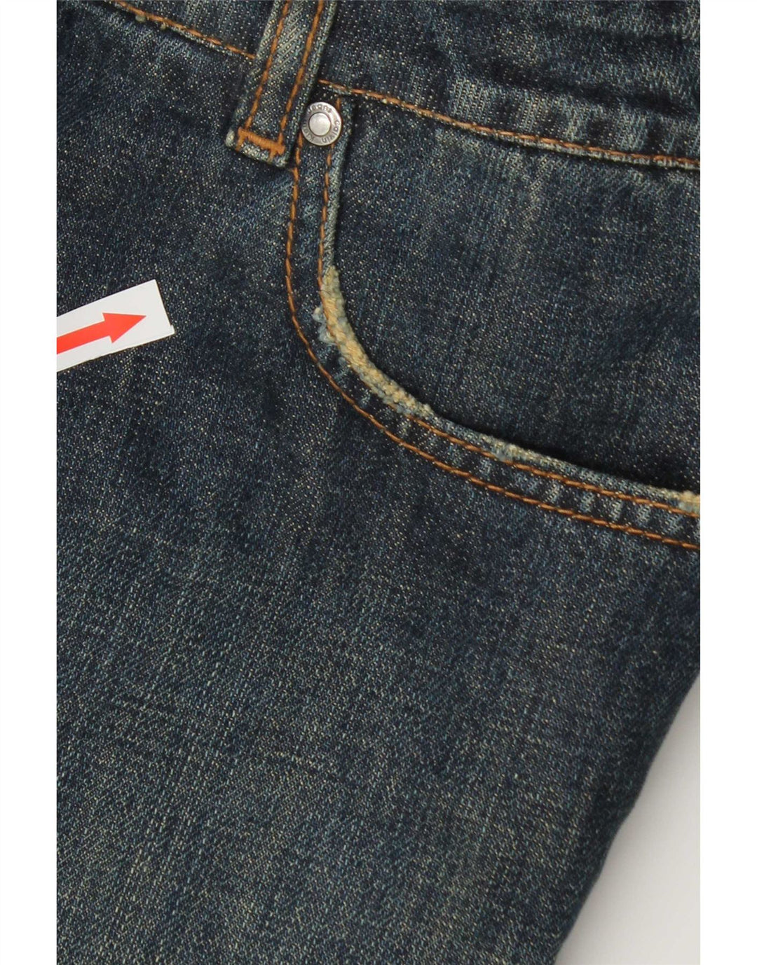 Calça jeans reta masculina Calvin Klein W36 L28 algodão azul