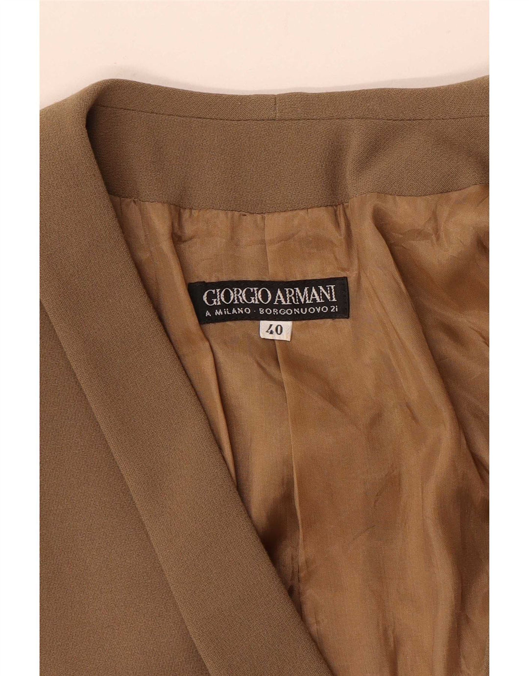 Jaqueta Blazer Feminina Giorgio Armani EU 40 Médio Bege