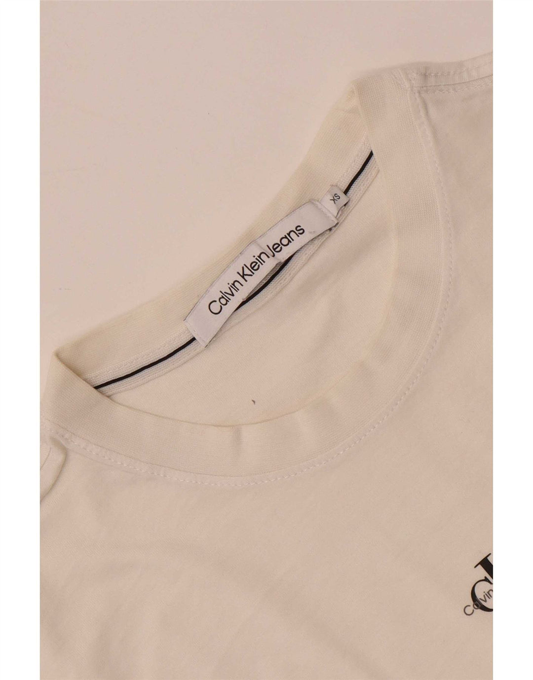 Camiseta masculina Calvin Klein Jeans Top XS Branco