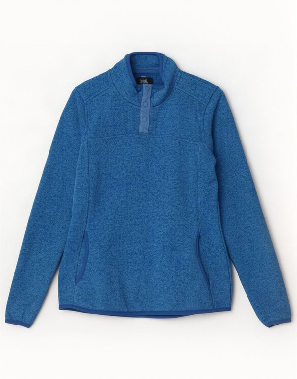 Moletom feminino Mountain Warehouse Jumper UK 8 pequeno azul manchado