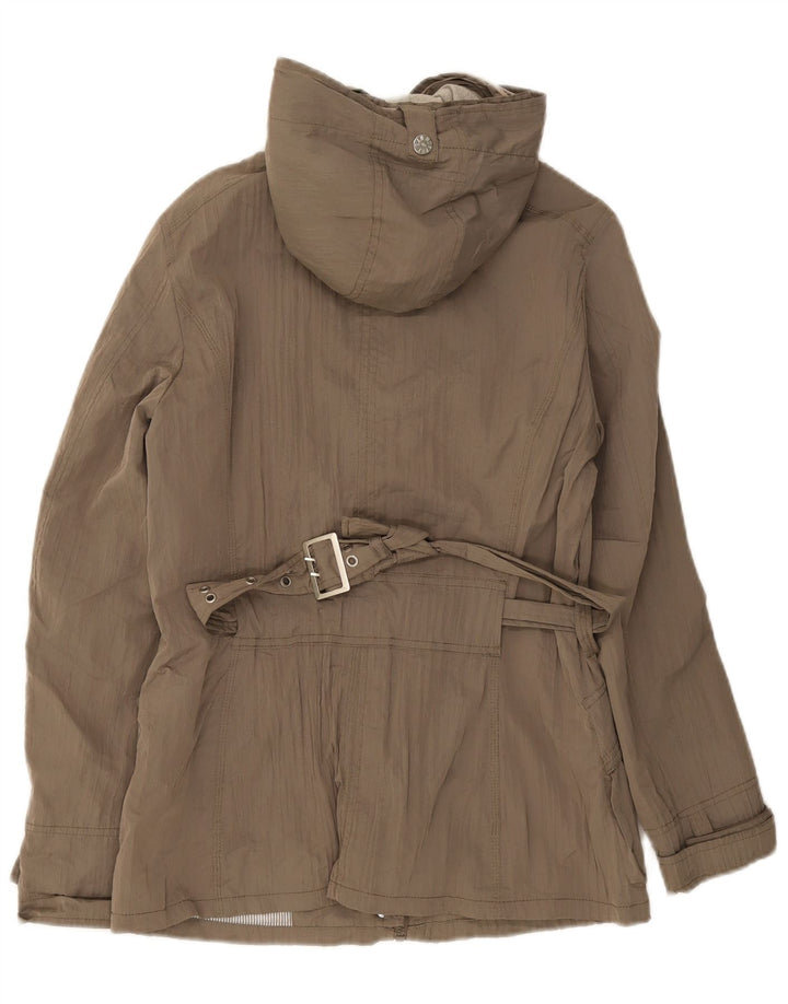 Jaqueta parka feminina com capuz militar Murphy & Nye IT 46 grande bege