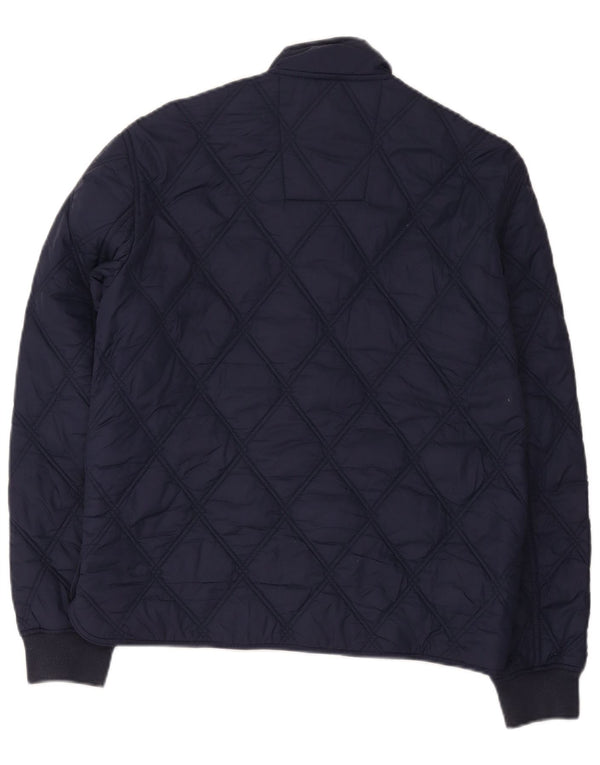Jaqueta acolchoada masculina Replay UK 38 médio azul marinho poliamida