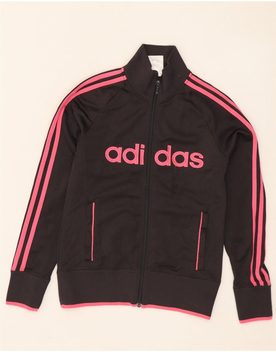 Jaqueta Adidas Feminina Graphic Tracksuit UK 8 Pequena Cinza Poliéster