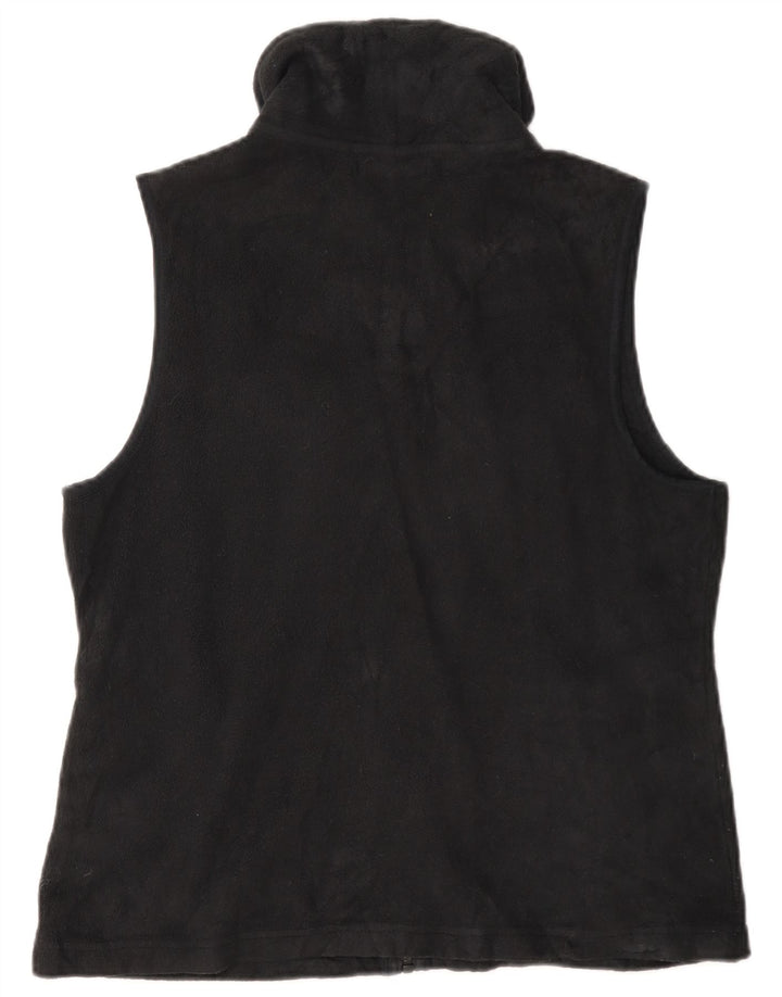 Chaps Womens Fleece Gilet UK 14 Médio Preto