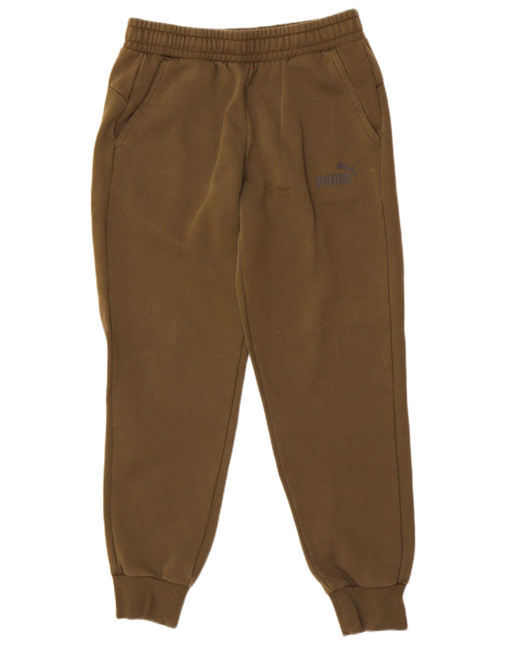 Calça de treino masculina Puma Joggers médio cáqui algodão