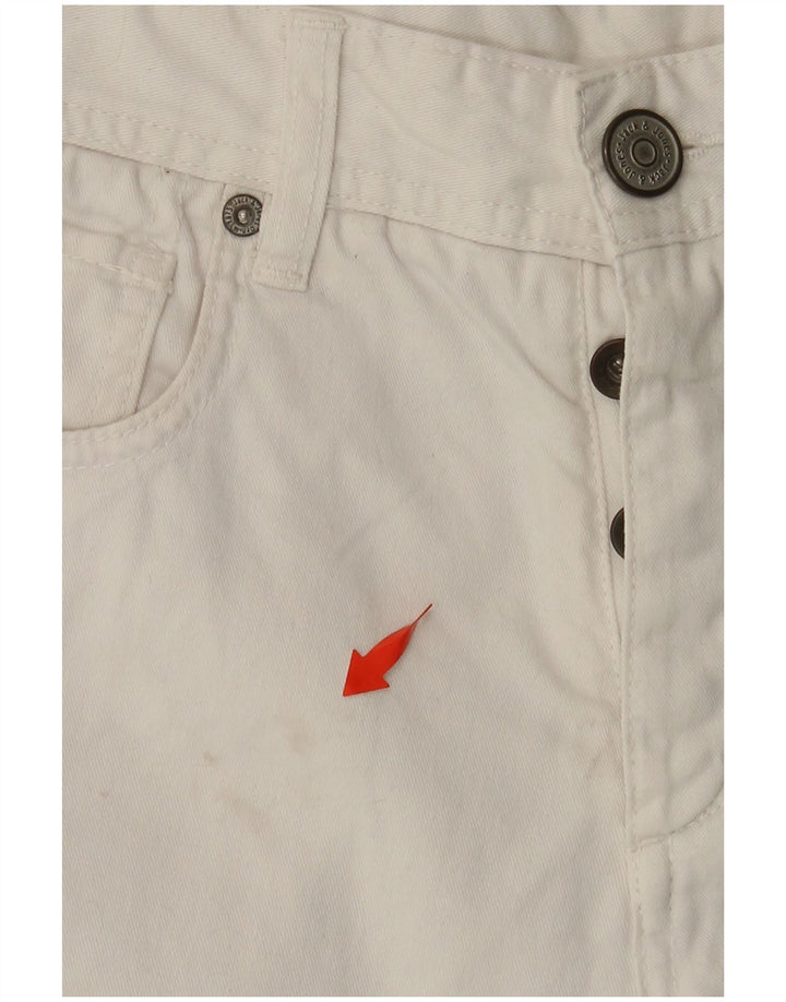 Shorts jeans masculino JACK & JONES W30 algodão branco médio