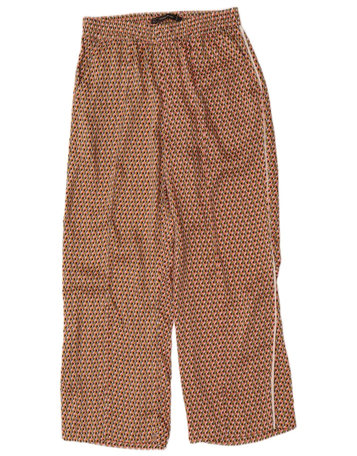 ZARA Calça feminina Trafaluc cortada pequena W26 L25 multicolorida