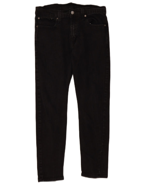 Calça jeans masculina Levi's 512 Slim Tapered W32 L30 algodão preto
