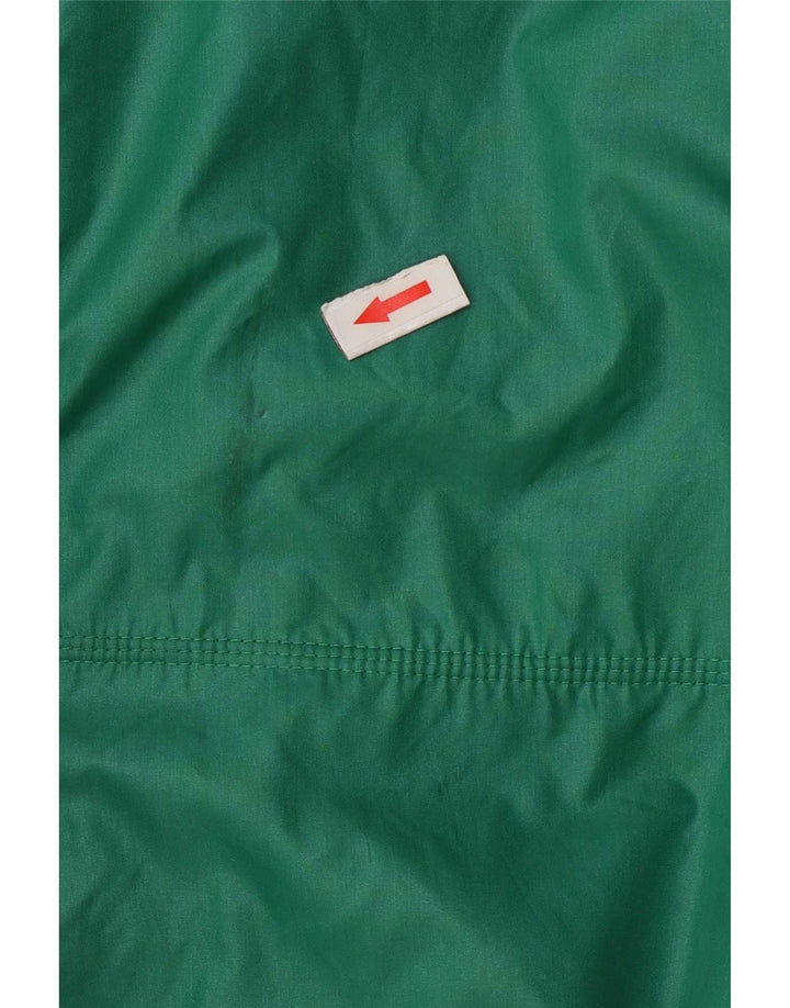 Jaqueta vintage masculina de agasalho verde médio