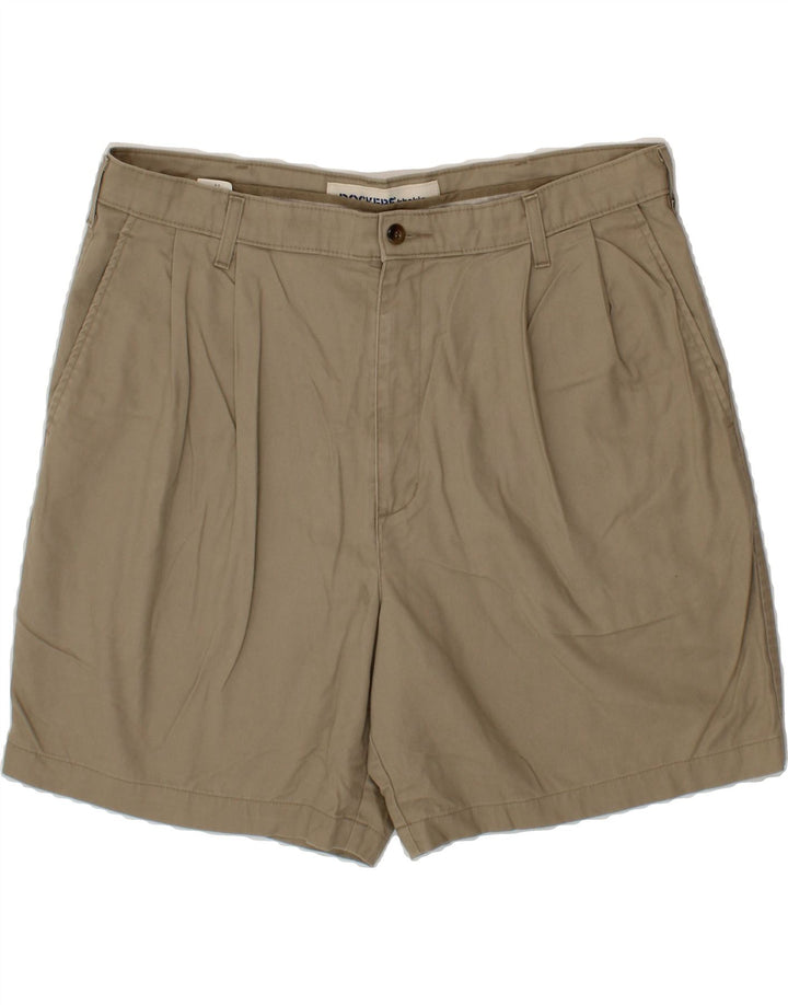 DOCKERS Mens Khakis Pegged Chino Shorts W38 XL Brown Cotton Vintage Dockers and Second-Hand Dockers from Messina Hembry 