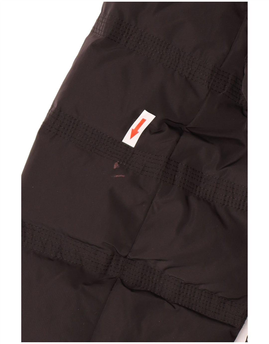 Casaco acolchoado com capuz feminino vintage IT 50 XL poliéster preto