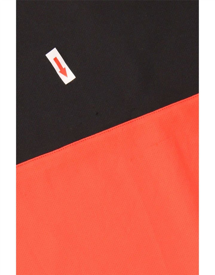 Camisa polo masculina Nike Dri Fit grande laranja colorblock poliéster