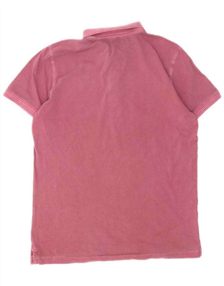 Camisa polo masculina Marlboro Classics grande algodão rosa