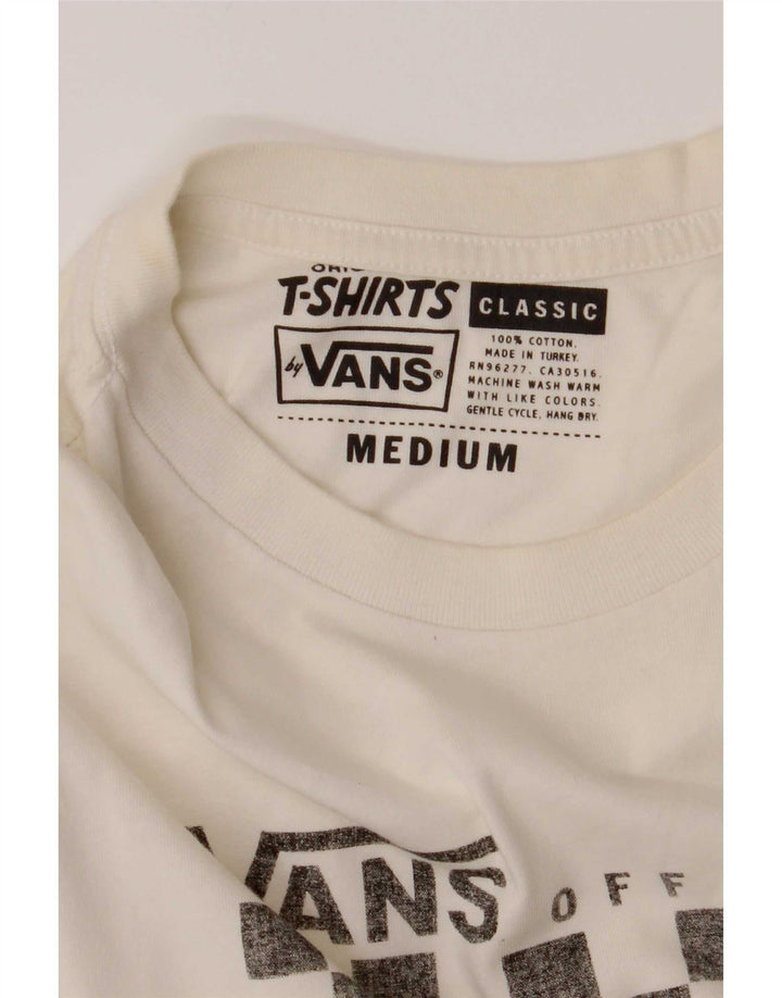 Camiseta Vans Masculina Classic Fit Graphic Top Médio Algodão Branco