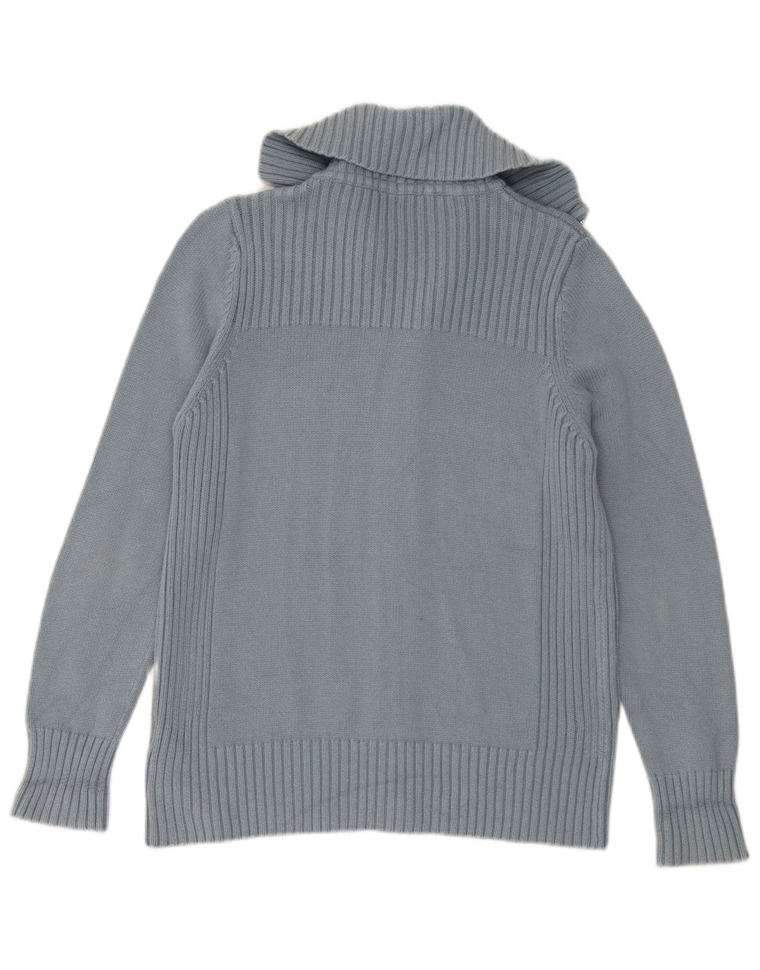 Suéter cardigã feminino Marks & Spencer Reino Unido 16 grande algodão azul
