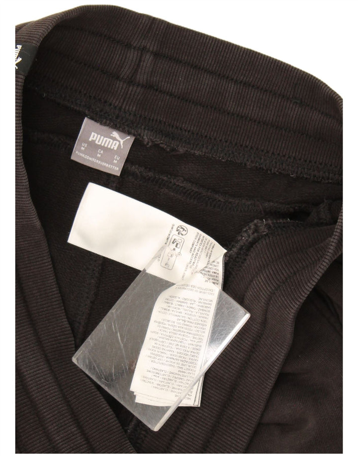 Calça de treino masculina Puma Joggers médio algodão preto